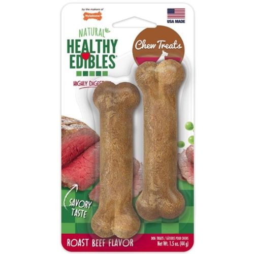 Nylabone Healthy Edibles Wholesome Dog Chews  Roast Beef Flavor