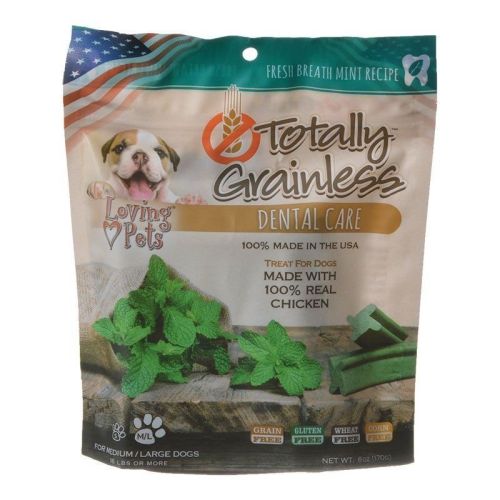 Loving Pets Totally Grainless Dental Care Chews Fresh Breath Mint